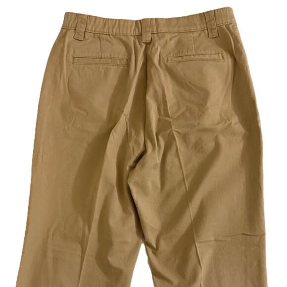 LL Bean Pants Womens Size 14MT Biege Classic Fit Basic Khaki Minimal 32x31 - Picture 4 of 6